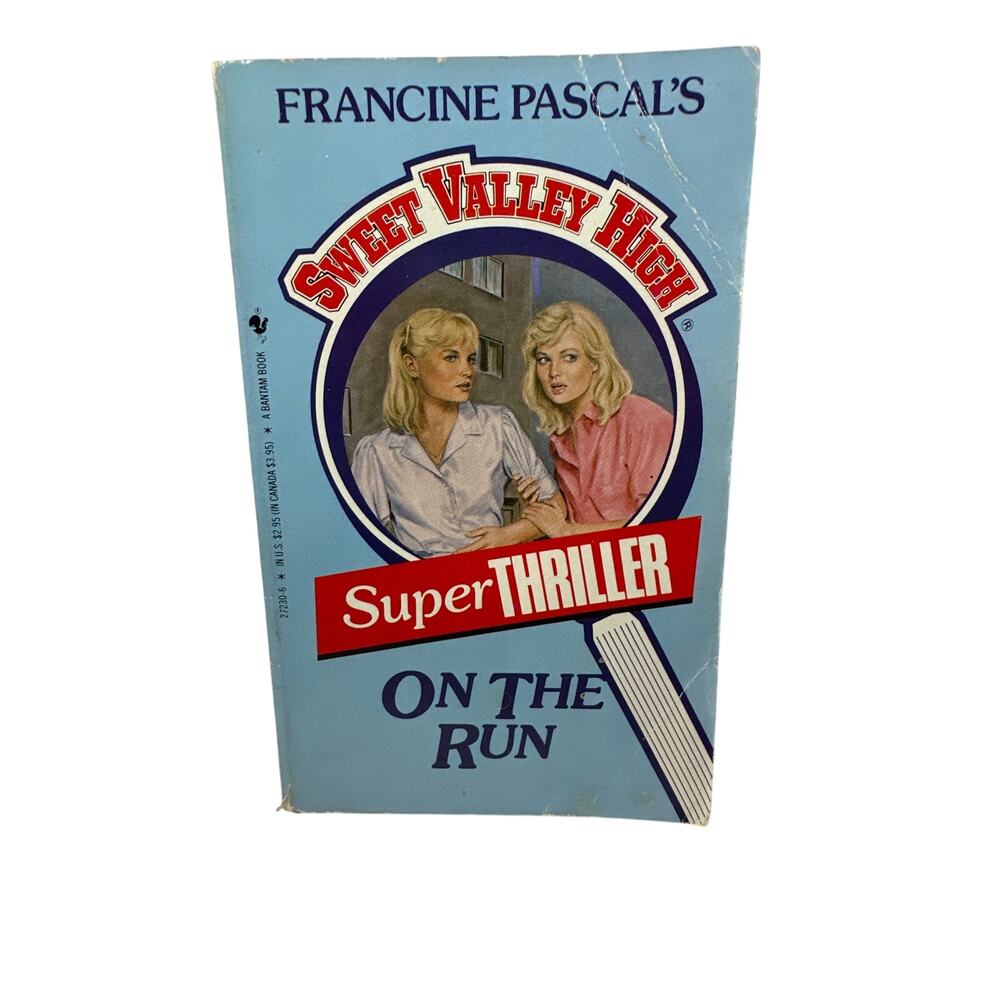 Sweet Valley High Super Thriller First Edition First Print Book On The Run